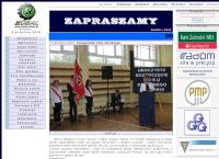 Strona internetowa z Zespół Szkół Zawodowych im. mjr. H. Dobrzańskiego Hubala