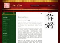 Strona internetowa z Inter-Lin. Kai-Yu Lin