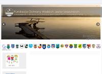 Strona internetowa z Fundacja Ochrony Wielkich Jezior Mazurskich