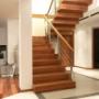 Balustrada prosta- drewno+ stal