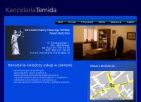 Strona internetowa z Kancelaria Radcy Prawnego Temida. Paweł Martyński
