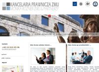 Strona internetowa z Kancelaria Prawnicza Żmij. Monika Rozner-Żmij Radca Prawny
