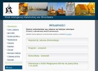 Strona internetowa z Klub Inteligencji Katolickiej
