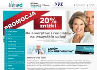 Strona internetowa z Centrum Rehabilitacji Kimed S.c.