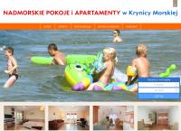 Strona internetowa z Nadmorskie Pokoje i Apartamenty