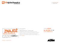 KTM Wojciechowicz. Autoryzowany dealer. Części motocyklowe