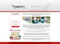 Strona internetowa z Maestro Agency