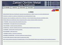 Kwiatkowski Jerzy. Obróbka metali