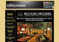 Strona internetowa z Muzyczna Owczarnia. Klub Muzyczny