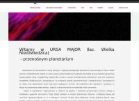 Ursa Major Niebo w Klasie. Planetarium, planetarium przenośne