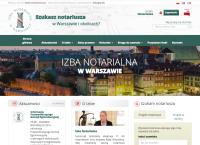 Strona internetowa z Izba Notarialna