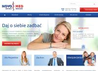 Strona internetowa z Novo-Med. Specjalistyczne centrum medyczne
