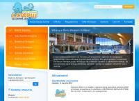 Strona internetowa z Octopus. Park wodny