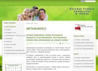 Strona internetowa z Ośrodek Pomocy Społecznej