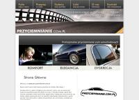 Strona internetowa z Przyciemnianie.com.pl Na Hasło