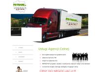 Strona internetowa z Px-Trans s.c. Agencja celna
