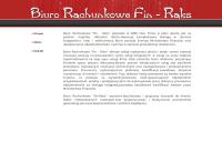 Strona internetowa z Biuro Rachunkowe Fin-Raks