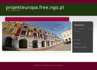 Strona internetowa z Projekt-Europa. Stowarzyszenie
