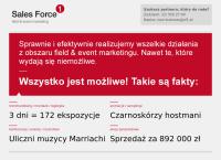 Strona internetowa z Sales Force 1 Sp. z o.o.