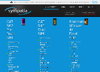 Strona internetowa z Sklep Sympatia, Serwis GSM