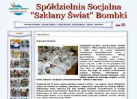 Strona internetowa z Szklany Świat Bombki. Spółdzielnia Socjalna