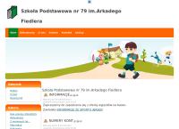 Strona internetowa z Szkoła Podstawowa nr 79 im. Arkadego Fiedlera w Poznaniu