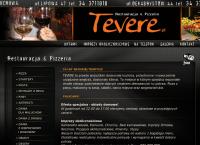 Strona internetowa z Pizzeria Tevere S.c. Agata Adamek, Adam Korzonek