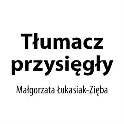Tłumacz Przysięgły Języka Niemieckiego Małgorzata Łukasiak-Zięba