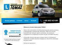 Strona internetowa z PHU Szkoła Jazdy Tomas. Andrzej Tomkowiak