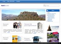 Strona internetowa z Tomi Tourist - Biuro Podróży