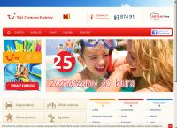 Strona internetowa z Tui Centrum Podróży M1