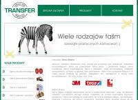 Transfer sp.j. Taśmy samoprzylepne, taśmy z nadrukiem, kleje przemysłowe