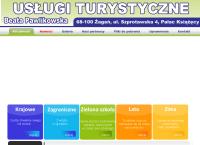 Strona internetowa z Usługi turystyczne Beata Pawlikowska
