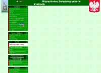 Strona internetowa z Wszechnica Świętokrzyska