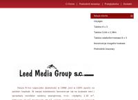 Strona internetowa z Leed Media Group Sp. z o.o.