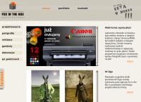 Strona internetowa z Fox in The Box