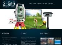 Strona internetowa z 2-Geo S.C. Usługi Geodezyjne Mariusz Czajkowski Marcin Kołacz
