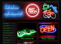 Strona internetowa z Art Neon Piotr Jacek Parzych