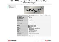 Strona internetowa z Agencja Reklamowa Eka-Art. Elżbieta Stęsik