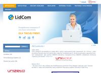 Strona internetowa z Lidcom