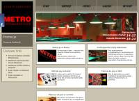 Strona internetowa z Klub bilardowy Metro