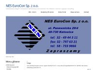 Strona internetowa z Nes Eurocon Sp. Z O.o. It, Consulting, Trading