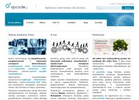 Strona internetowa z Projektowanie Stron Opcode.pl. Projektowanie stron, tworzenie stron