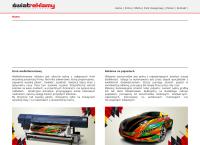 Strona internetowa z Świat Reklamy. Wielkoformatowy Druk Wielkoformatowy Reklama Zewnętrzna i Wewnętrzna
