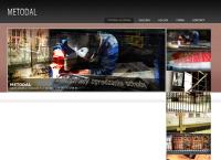 Strona internetowa z METODAL balustrady schody