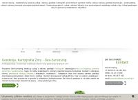 Strona internetowa z Geo-Surveying Pracownia Geodezyjno-Kartograficzna