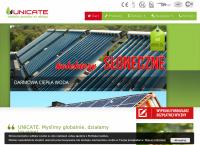 Strona internetowa z Unicate