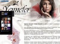 Strona internetowa z Yennefer Kosmetyka i Medycyna Estetyczna