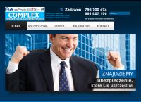 Strona internetowa z Complex Ubezpieczenia Poznań - Agencja ubezpieczeniowa w Poznaniu