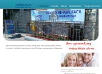 Strona internetowa z Ośrodek Rehabilitacji Akson